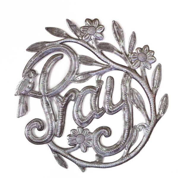 Pray Wreath Metal Art
